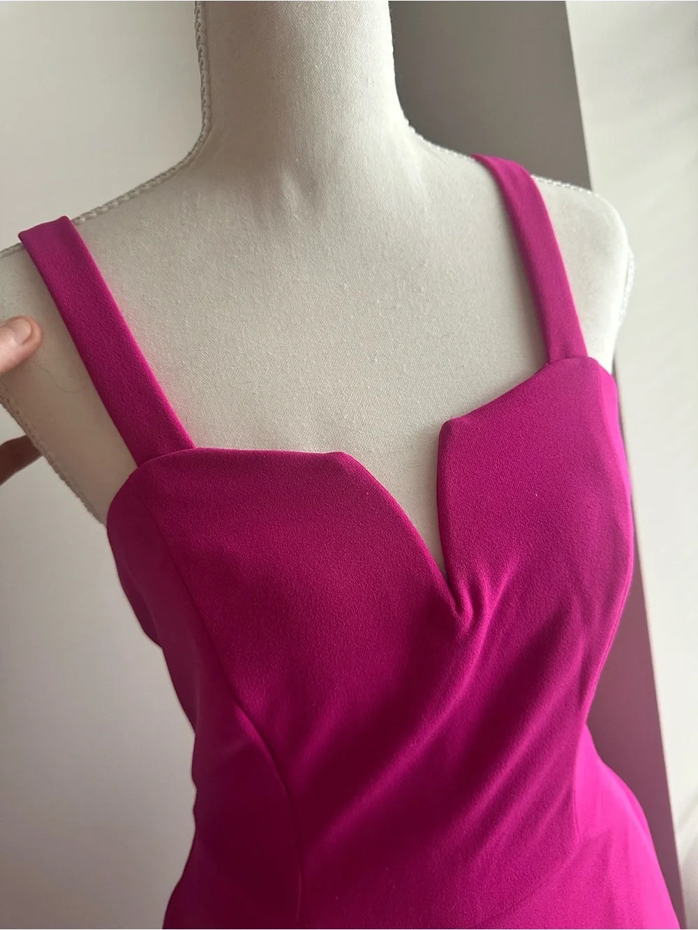 Women's Bright Fuchsia Wide-Leg Jumpsuit - Picture 5 of 7